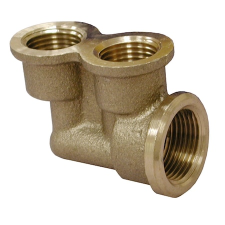 Jones Stephens 3/4in. FIP x 1/2in. FIP Twin Elbow D01040